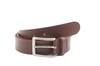 CINTURA ARTIGIANALE NS PRODUZIONE MARRONE IN VERO CUOIO DA 3,5cm