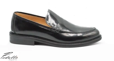 MOCASSINO UOMO SPAZZOLATO NERO - BLU - BORDEAUX , SUOLA IN DOPPIO CUOIO (SAPIO) ART. 311