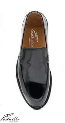 MOCASSINO UOMO SPAZZOLATO NERO - BLU - BORDEAUX , SUOLA IN DOPPIO CUOIO (SAPIO) ART. 311