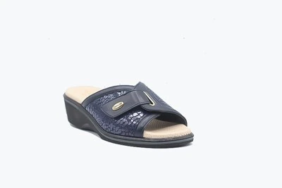 CIABATTA COMFORT DONNA SUSIMODA 1016/14 NAPPA/STRETCH BLU/BLU