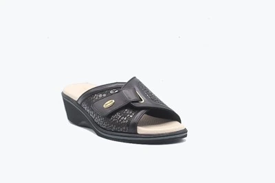 CIABATTA DONNA SUSIMODA 1016/14 NAPPA/STRETCH NERO/NERO