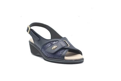 SANDALO DONNA SUSIMODA 2227/14 NAPPA/STRETCH BLU/BLU