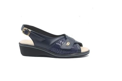 SANDALO DONNA SUSIMODA 2227/14 NAPPA/STRETCH BLU/BLU