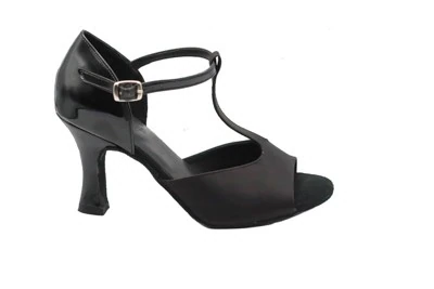 SCARPA DONNA DA BALLO PEDULLA' ART. AURORA RASO VERNICE NERO TACCO 7,5 CM