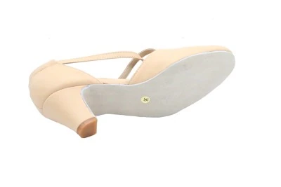SCARPA DONNA DA BALLO PEDULLA' ELASTICO CENTRALE ART. T-BAR MOD. CUCCARINI ROSA TACCO 5 CM