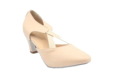 SCARPA DONNA DA BALLO PEDULLA' ELASTICO CENTRALE ART. T-BAR MOD. CUCCARINI ROSA TACCO 5 CM