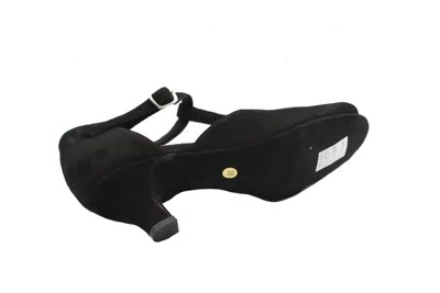 SCARPA DONNA DA BALLO PEDULLA' ART. 82 CAMOSCIO NERO TACCO 5 CM