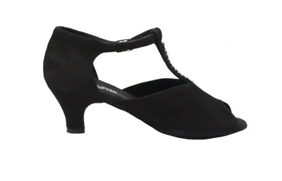 SCARPA DONNA DA BALLO PEDULLA' ART. 82 CAMOSCIO NERO TACCO 5 CM