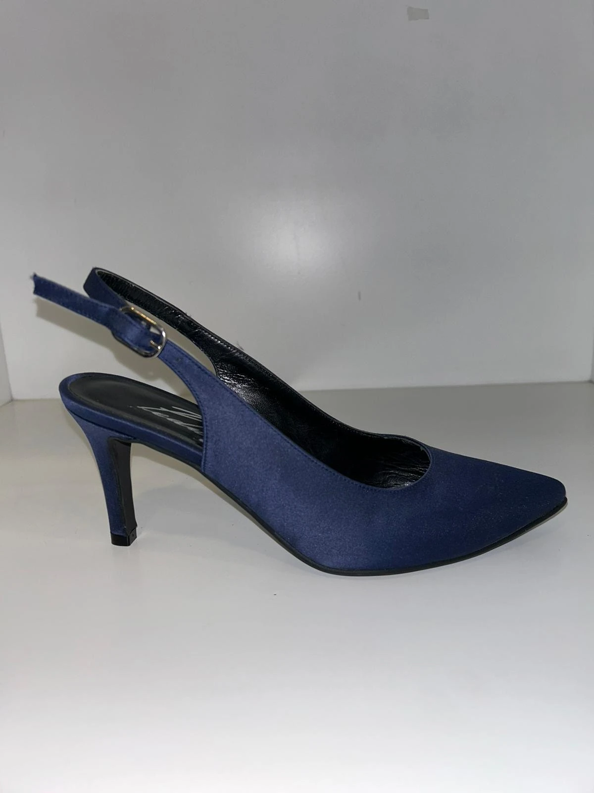 SCARPA DONNA IN RASO BLU T.70 PEDULLA' art. 624