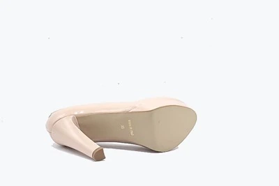 SCARPA DONNA PEDULLA' DÉCOLLETÉ 715 VERNICE CIPRIA TACCO 12 cm PLATEAU 3 cm
