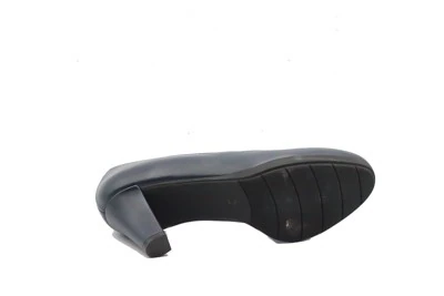 SCARPA DONNA PEDULLA' DÉCOLLETÉ ARTIGIANALE, 098 TPU VITELLO BLU TACCO 6 cm PLATEAU FLEX 1 cm