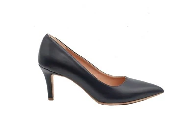 SCARPA DONNA DÉCOLLETÉ PREGUNTA 4201 PELLE BLU TACCO 7 cm