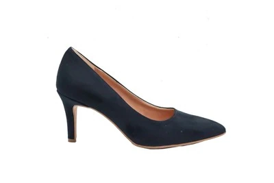 SCARPA DONNA DÉCOLLETÉ PREGUNTA 4201 CAMOSCIO BLU TACCO 7 cm