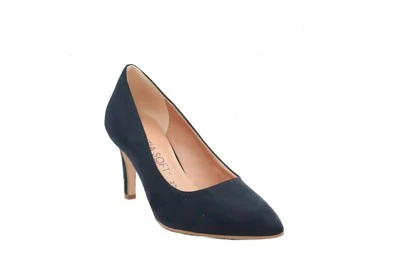 SCARPA DONNA DÉCOLLETÉ PREGUNTA 4201 CAMOSCIO BLU TACCO 7 cm