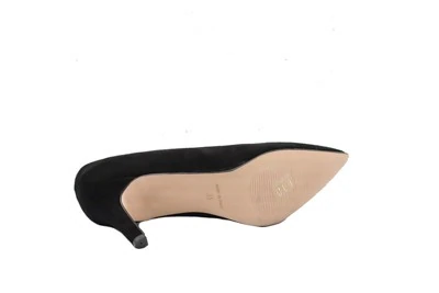 SCARPA DONNA DÉCOLLETÉ PREGUNTA 4201 CAMOSCIO NERO TACCO 7 cm
