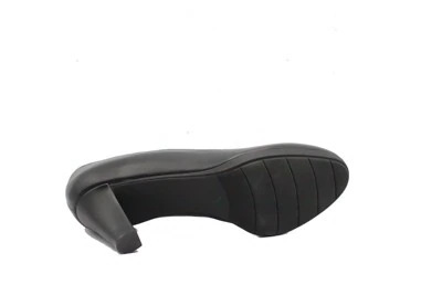 SCARPA DONNA PEDULLA' DÉCOLLETÉ 098 TPU VITELLO NERO, CUSCINETTO COMFORT, TACCO 6 cm PLATEAU FLEX 1 cm