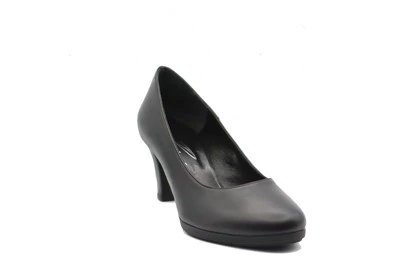 SCARPA DONNA PEDULLA' DÉCOLLETÉ 098 TPU VITELLO NERO, CUSCINETTO COMFORT, TACCO 6 cm PLATEAU FLEX 1 cm