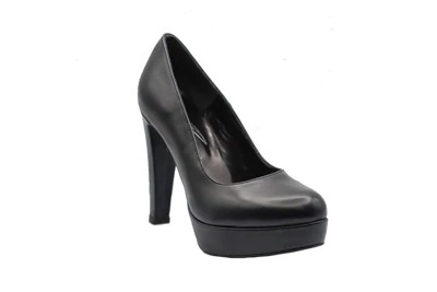 SCARPA DONNA PEDULLA' DÉCOLLETÉ 715 VITELLO BLU TACCO 12 cm PLATEAU 3 cm