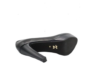 SCARPA DONNA PEDULLA' DÉCOLLETÉ 715 VITELLO BLU TACCO 12 cm PLATEAU 3 cm