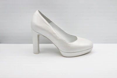 SCARPA SPOSA DÉCOLLETÉ PEDULLA' IN PELLE PERLA ART. 448 TACCO 9 CM PLA TEAU 2 CM