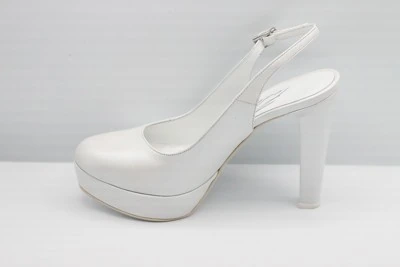SCARPA SPOSA PEDULLA' PERLATO BIANCO ART. 843 TACCO 12 CM PLATEAU 2,5 CM
