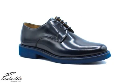 SCARPA UOMO DERBY BLU FONDO BLU 901