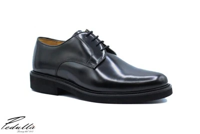 SCARPA UOMO DERBY NERO FONDO NERO 901