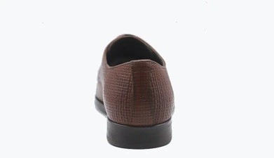 SCARPA DERBY UOMO PELLE DI VITELLO TRECCIA MARRONE, FONDO ULTRA LIGHT 7750A