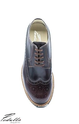 SCARPE UOMO ARTIGIANALI INGLESINA BORDEAUX 493