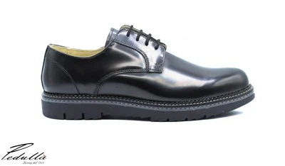 SCARPA UOMO ARTIGIANALE NERO SUPER NERO ART. 452