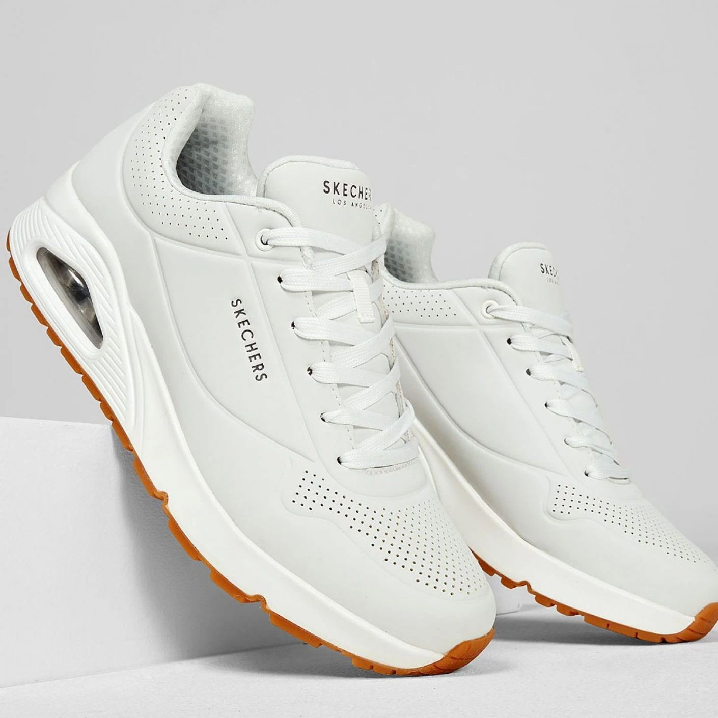SKECHERS UNO STAND ON AIR BIANCA DA UOMO ART 52458